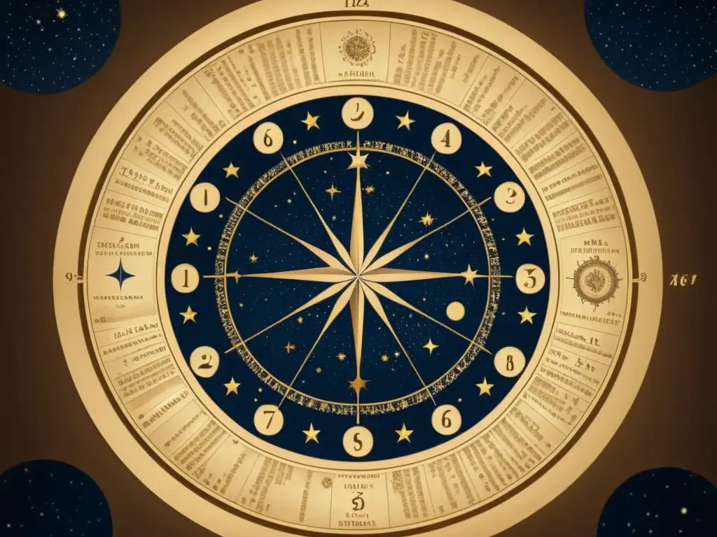 Antiguo mapa estelar de constelaciones primavera, con figuras celestiales detalladas y tonos sepia, evocando la danza de las estrellas