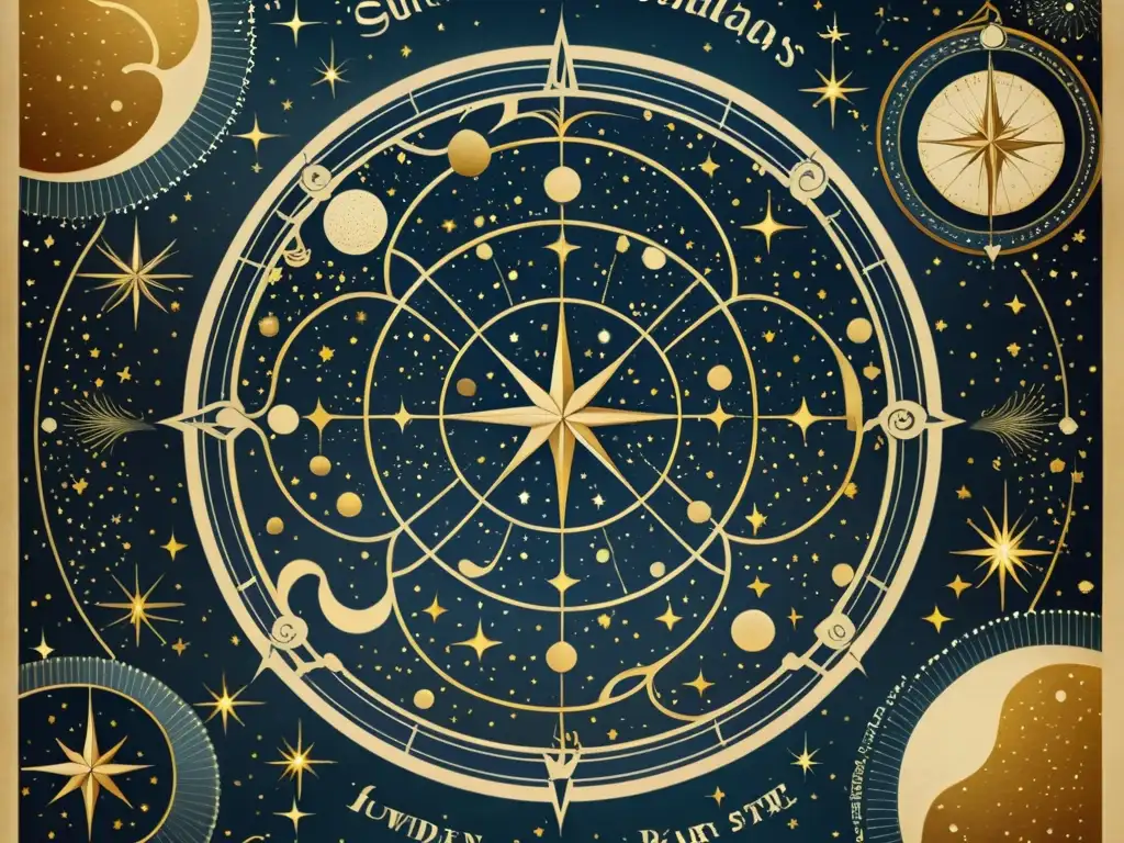 Descubre la belleza atemporal de un mapa vintage de las constelaciones, con un análisis profundo de estrellas y mitología