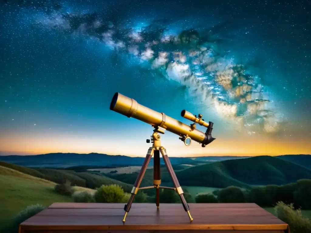 Una fotografía vintage de un cielo estrellado con la Vía Láctea, mostrando la belleza cósmica