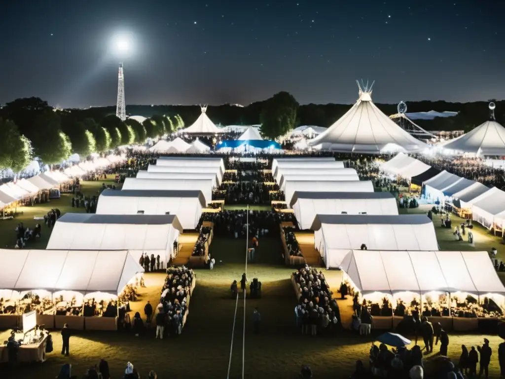 Encantadora feria astronómica con charlas de expertos, actividades y atmósfera vintage en blanco y negro