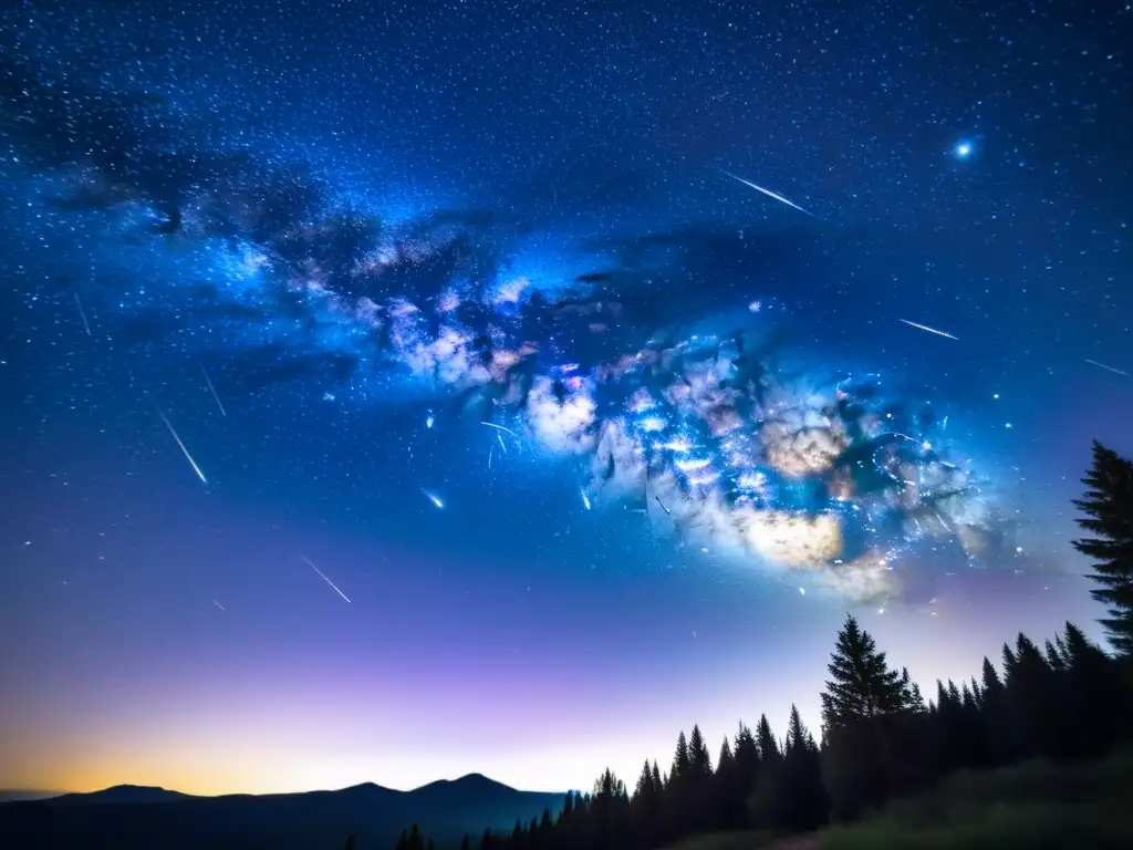 Espectacular observación de la lluvia de Perseidas en la noche de San Lorenzo, con meteoro deslumbrante en el cielo estrellado