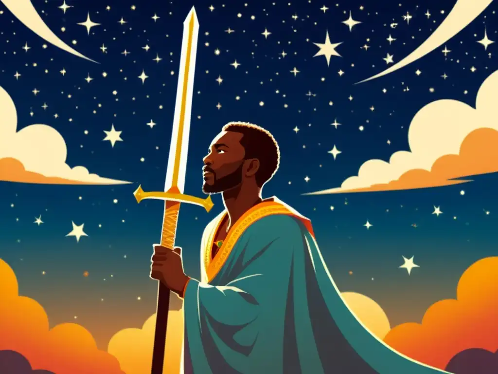 Sundiata Keita, en su esplendor, bajo un cielo estrellado, evoca la mitología mandinga