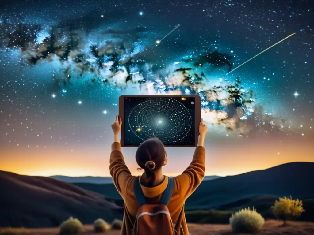 Exploración estelar con telescopio en publicaciones digitales