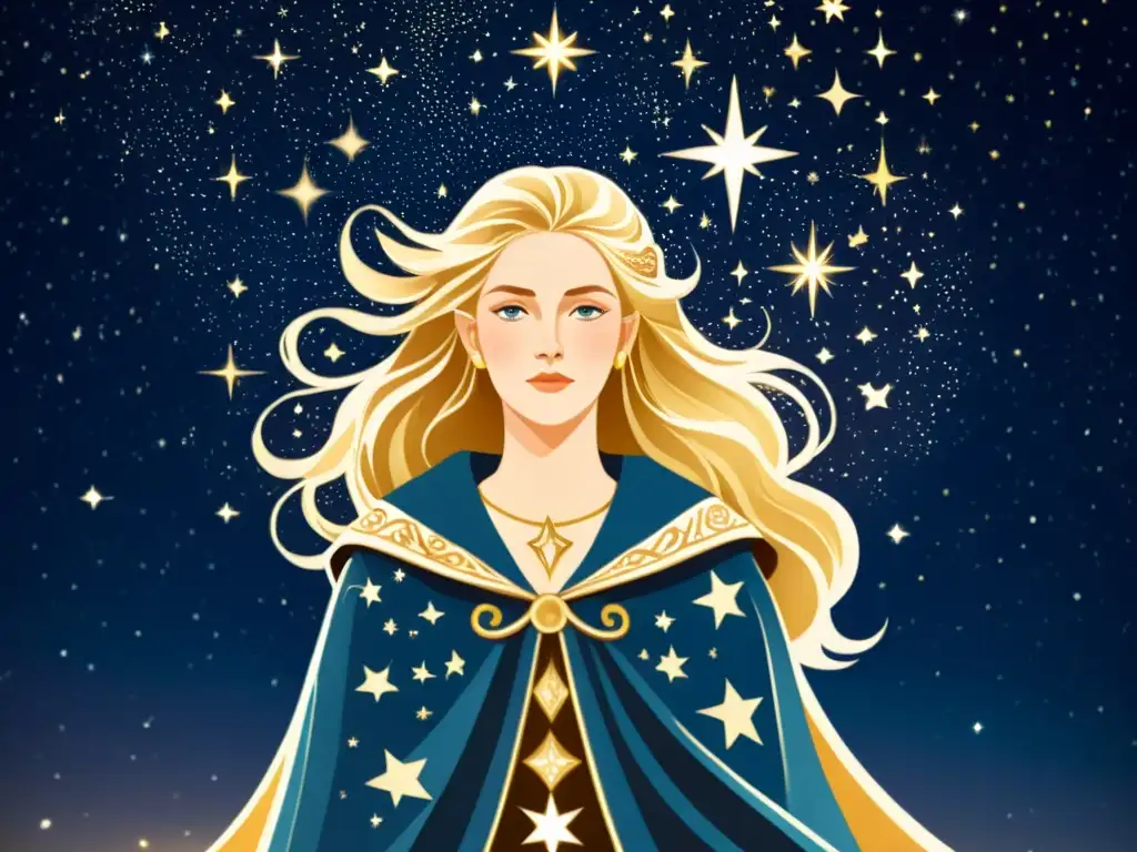 Freyja, diosa nórdica, destaca entre las estrellas con la constelación de las Pléyades