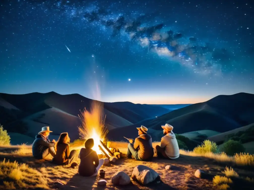 Grupo disfruta del astroturismo local, degustaciones y constelaciones bajo el cielo estrellado en un ambiente acogedor y nostálgico