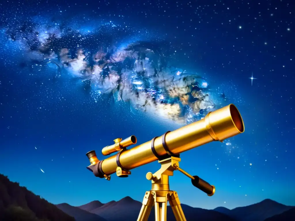 Exploración estelar: noche vintage llena de constelaciones y galaxias Una ilustración vintage de un cielo estrellado con constelaciones y la Vía Láctea, ideal para publicaciones digitales sobre mitología estelar