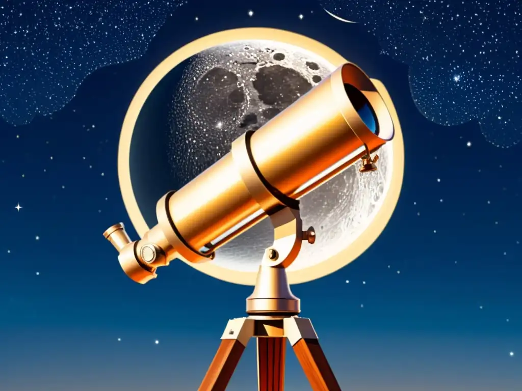 Una ilustración vintage de un telescopio Maksutov-Cassegrain compacto, destacando sus detalles intrincados y tecnología avanzada