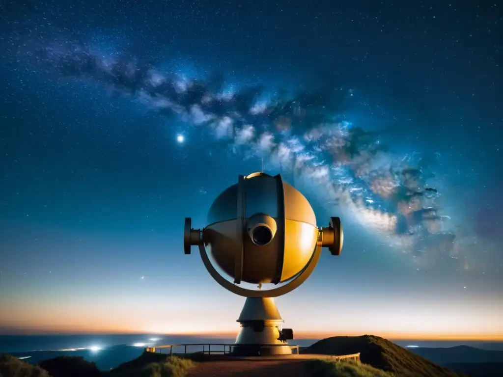 Imagen vintage de un cielo sereno lleno de estrellas y la Vía Láctea