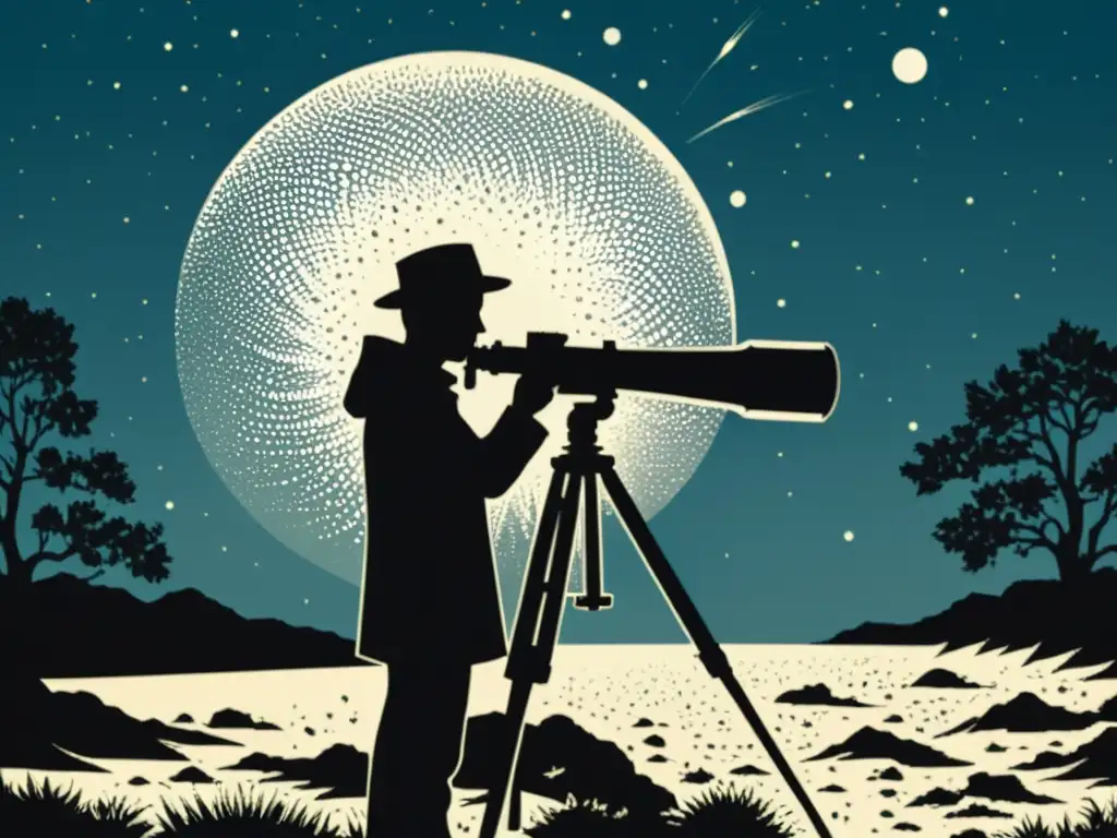 Imagen vintage de observación segura de manchas solares a través de telescopios, evocando la fascinación por la exploración científica