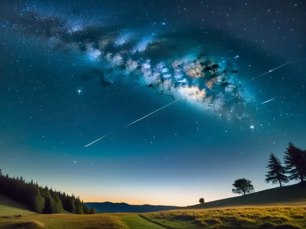 Una impresionante fotografía vintage del cielo nocturno, con la constelación del Cisne prominentemente visible