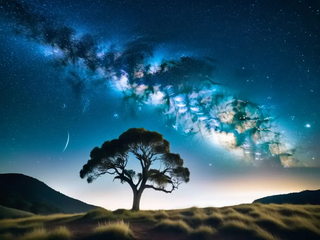 Maravillas de la Cruz del Sur: una foto vintage del cielo nocturno del Hemisferio Sur, con la constelación en primer plano y la Vía Láctea de fondo