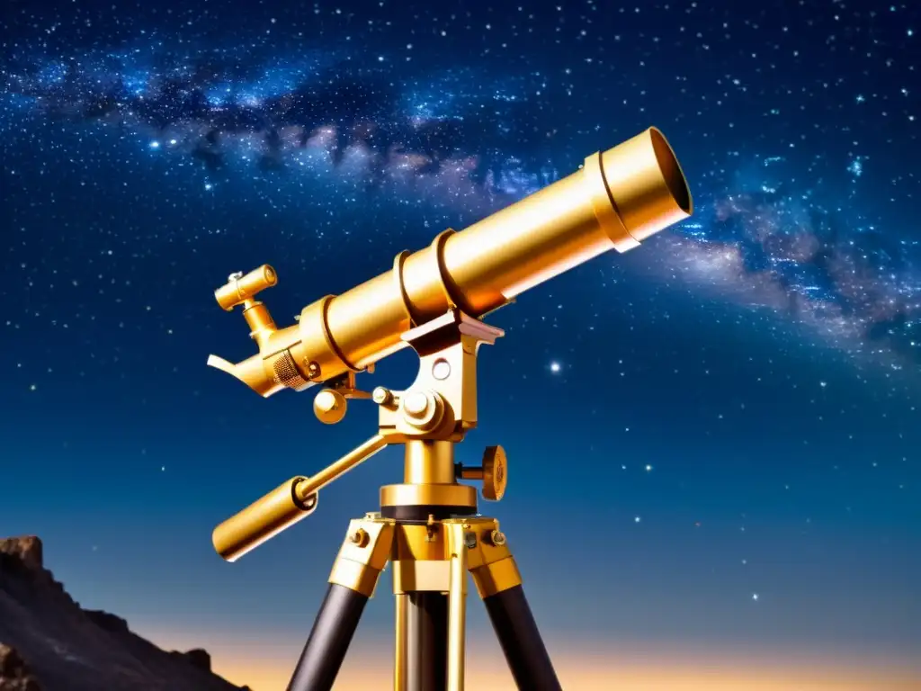 Montura estable para telescopio, exploración de estrellas y galaxias en la noche estrellada