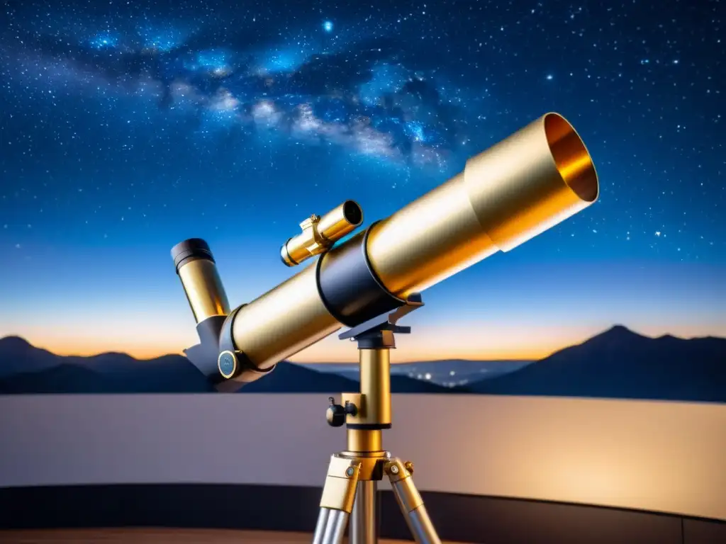 Un viaje a través del tiempo: Comparación de telescopios entre lo clásico y la realidad aumentada, bajo un cielo estrellado