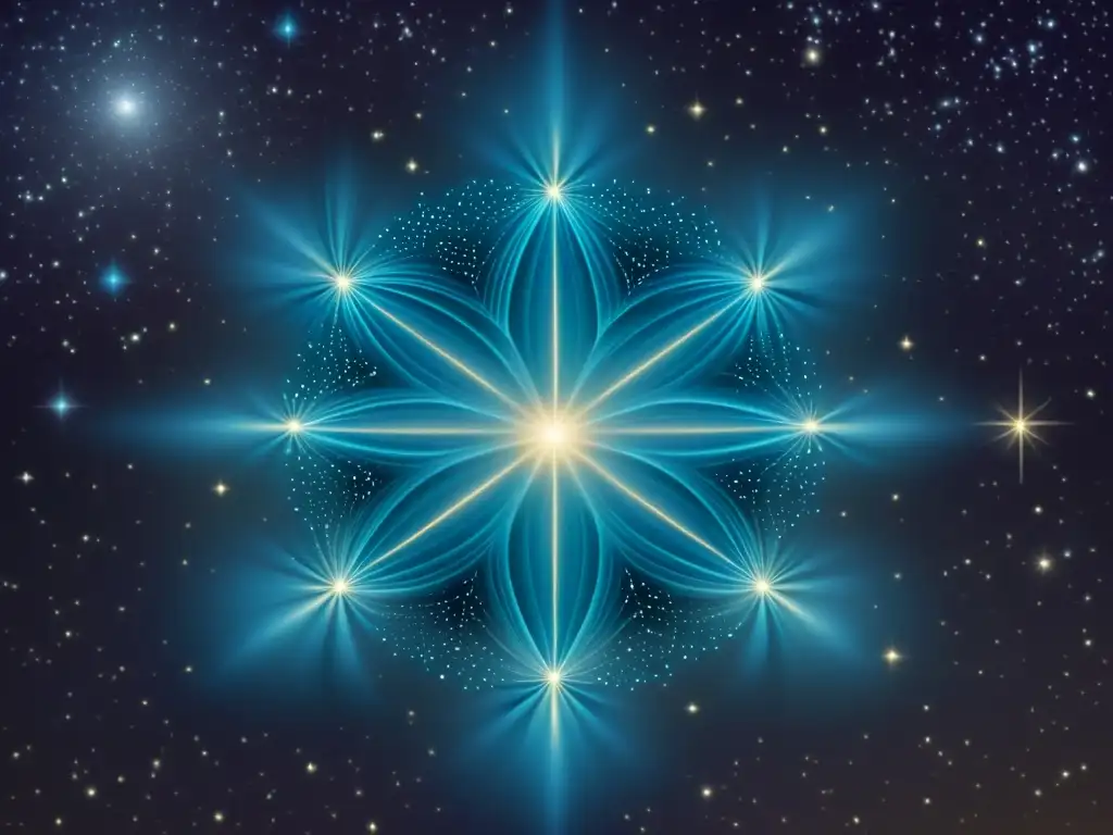 Ilustración vintage de la constelación de las Pléyades Una ilustración vintage del cúmulo de estrellas de las Pléyades, con siete estrellas prominentes rodeadas por una red de estrellas más pequeñas